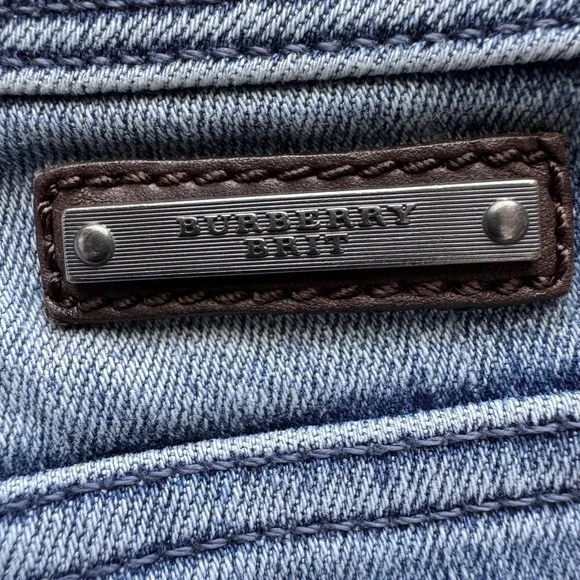 Burberry Brit Westbourne Jeans "Burberry Back Seam" Aesthetic Skinny Ankle Sz 25 - Picture 14 of 16